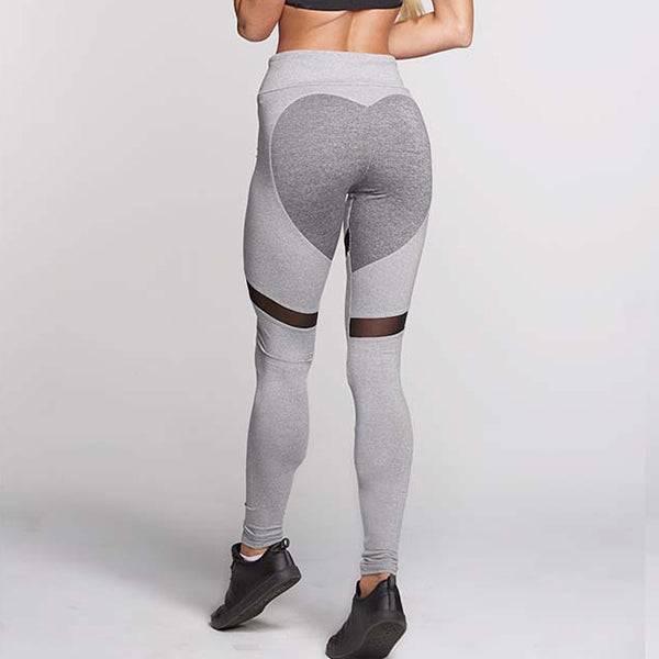 Love Heart Black Leggings