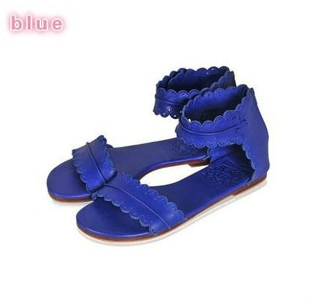 Womens Flat Ankle Strap Snadals